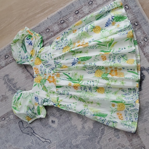 NWT Janie And Jack Girls Perfect Pineapple Tropical Dress Sz5 - Picture 9 of 9